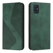 Samsung Galaxy A51 4G Case, PU Leather Flip Cover Magnetic Closure Wallet Card Slots Stand Case - Red