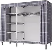 Polyester Portable Closets with Curtain Large Capacity Wardrobe Closet Organizer for Closet Organizers and Storage