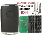 Keyless Entry Go Smart Car Key 315MHz ID49 Chip For Mazda CX-5 CX-9 WAZSKE13D03