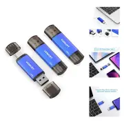 128GB 3 Pack USB Type-C Flash Drives 2-in-1 Dual Flash Drive USB A + USB C OT...