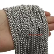 3M/6Meter in bulk Square Box- Chain Finding Jewelry Stainless Steel Marking DIY