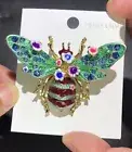 Big Enamel Bee Brooches For Women Men Flower Insects Causal Pins Fashion Gifts