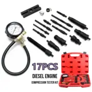 17PCS Diesel Engine Compression Tester Kit Tool Set Automotive Compressor