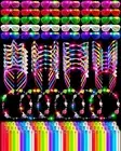 160 Pcs Glow in the Dark Party Supplies 30 Pairs LED Glasses 30 Pcs Headbands 10
