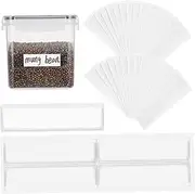 SHINEOFI 60 Pack Self-Adhesive Kitchen Labels Stickers Self Sealing Tote Bag Pouches for Travel Thermal Notebook Labels