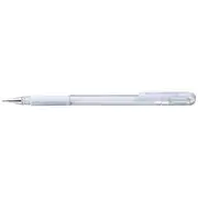 Pentel Hybrid Gel Grip Gel Pen Metallic White