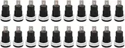 20Pcs Banana Socket Female Connector, Female Banana Plug Adapter, Binding Post Connectors for Industrial Equipment, Electronic Equipment, Etc (Black)