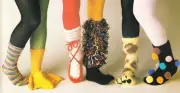 6 EASY FUN STYLES - SOCK PATTERNS -COPY socks knitting pattern