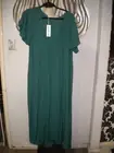 NEW w TAGS size S-M VINE APPAREL women's teal green posey dress