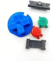 5PCS Replacement Parts Power ON Off Buttons A B Buttons Keypads D Pad for Gameboy Color GBC Console Multi-Color