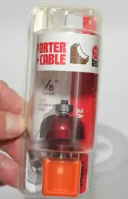 NOS PORTER CABLE CARBIDE Tipped 3/8" Cove Router Bit 1/4" Shank Made in USA
