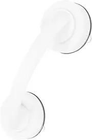 Portable Bathroom Suction Handle Bar No Drill Plastic Door Handrail Bracket for Extra Support Showers and Baths Strong Suction Cup Design Durable