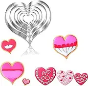 Heart Cookie Cutter Set - 6 Sizes for Valentine's Day Baking - Fondant and Biscuit Cutters - for Romantic Treats and Crafts!
