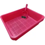 [Elite Pet Products] Cat Litter Tray with Sieve (Pink)