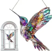 Spirit Birds,Birds Hummingbird Suncatchers,Bird Sun Catchers,Hummingbird 2D Acrylic Ornament,Hanging Ornaments,Sun Catcher,Suncatchers for Windows,Sun Catchers Ornaments,Acrylic Bird Suncatcher