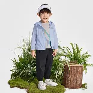 Gap 男幼童裝 Logo防曬連帽外套-藍色(890299)