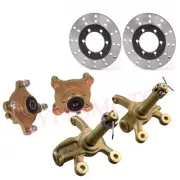 4 Stud Front Wheel Rim Hub + Stub Axle + Rotor for Go Kart ATV Quad Golf Cart 90