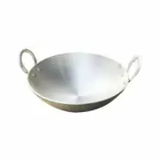 New Aluminum Cooking Wok, Indian Kadai, Deep Frying Pan, 6 Liter