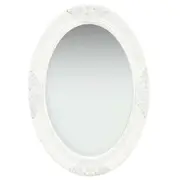 Wall Mirror Baroque Style 50x70 cm White vidaXL