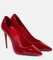 [Christian Louboutin] Christian Louboutin Sporty Kate 100 patent leather pumps AU 9 red