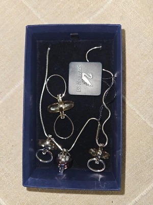 Necklace and ring for woman Swarovski