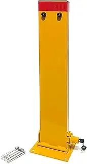 Bollard Rectangle Fold Down Car Parking Lock Heavy Duty 80cm Safety Barrier 2Keys