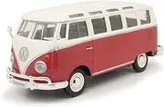 [Maisto] Volkswagen Van "Samba" Bus, Red & Beige 31956 - 1/25 (1/24) Scale Diecast Model Toy Car