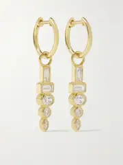 [Sorellina] Sorellina - Totem 18-karat Gold Diamond Earrings - One size One size Gold