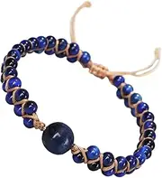BESTYASH Anti Motion Sickness Bracelet Zinc Bracelet Bracelets Bead Necklace Wristbands Wrist Bands Adjustable Stone Bracelet Female Accessories Delicate Stone Bracelet Braided Rope Blue