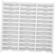 ABOOFAN CD DVD Storage Case Multi Grid Organizer for Discs Inkpads Remotes Space Saving Design Secure Closure for Home Office Use