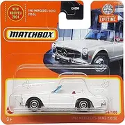 Matchbox - 1963 Mercedes-Benz 230 SL - MBX Showroom 86/100 - HVN39 - Short Card - White - Cabriolet - Superfast Lesney - Mattel 2024-1:64