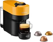 De'Longhi Nespresso Vertuo Pop ENV90.Y, Capsule Coffee Machine, Single-Serve Pod Coffee Machine, 4 Cup Sizes, Nespresso Starter Pack, Centrifusion Technology, Smart Connectivity, Mango Yellow