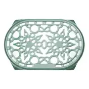 LE CREUSET CAST IRON Deluxe OVAL TRIVET, Sage