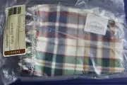 Longaberger Woven Traditions Plaid Small Desktop or Diskette Liner #2015228 NEW