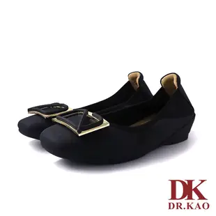 【DK氣墊鞋】金奢對襯扣飾氣墊女鞋 71-3224-90 黑