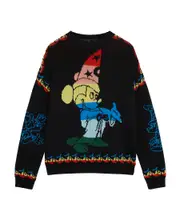 Mickey knit pullover XL Black