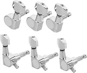 JOINPAYA 6pcs String Guitar Accessories Guitar Replacement Pegs Silver Alloy