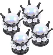 PAMINGONO 4pcs Rhinestone Tire Valve Caps for Cars and Trucks Stylish Bling Valve Stem Covers Durable Material Dustproof Protection Car Accessories