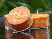 10pk CHRISTMAS MANDARIN & MYRRH Naturally Scented Eco TEA LIGHT CANDLES 60 hr/pk