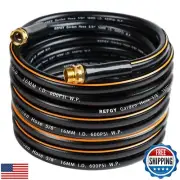 REFGY Heavy Duty Garden Hose 50 ft, Non-Expandable Flexible Water Hose, Kink