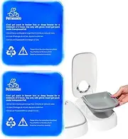 ZMAYPLUS 2Pcs Ice Packs for Smart Cat Feeder, Automatic 2 Meal Pet Feeder With Display, 1-48 Hours Timed for Cats & Dogs