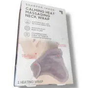 Sharper Image Calming Heat Massaging Neck Wrap Heat Vibration USB 9 Settings