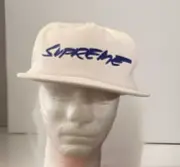 SUPREME FUTURA LOGO 5-PANEL HAT WHITE, FW20 WEEK1 & SUPREME BOGO STICKER.