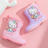 在飛比找蝦皮購物優惠-Hello Kitty 凱蒂貓四季卡通兒童雨靴女童軟底防滑幼