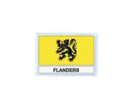 Patch badge iron on glue flag country belgium flanders