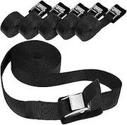 Mipcase 6Pcs Adjustable Packing Straps Reliable Cargo Belts with Locking Function for Flexible Cinch Straps for Safe Packing