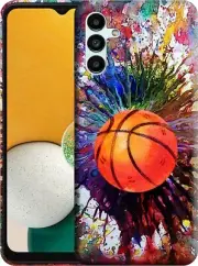 Case For Samsung Galaxy A13 5G Vintage Color Basketball Design Printed Slim Cute