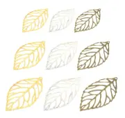 Decorative Wraps Decorative Leaf Charm Filigree Leaf Elegant Charm Embellishment