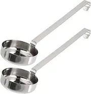Cabilock 2pcs Pizza Sauce Spoon and Ladle - Metal Tomato Food Spread Tool With Handle for Restaurant and Household Ketchup