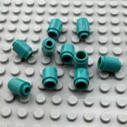 LEGO Brick Round - Dark Turquoise - 1 x 1 - QTY x 10